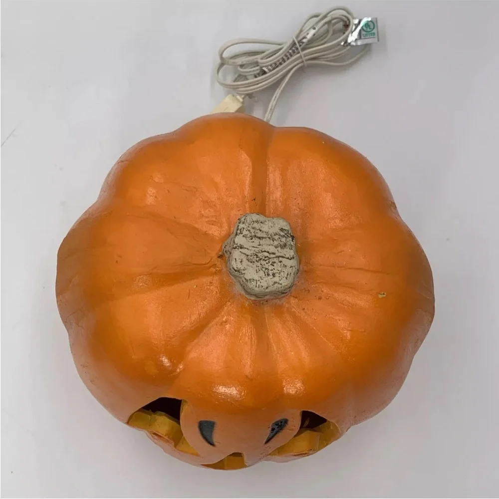 Vtg 1998 Halloween Foam Blow Mold Pumpkin Jack O Lantern The Paper Magic Group